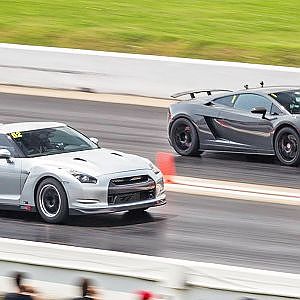 1600hp Nissan GT-R BATTLES 2000+hp LAMBO! - YouTube