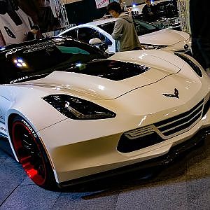 (HD)Chevrolet Corvette C7 supercar modified الجيل السابع سي7 シボレー・コルベットC7カスタム - 名古屋オートトレンド2017