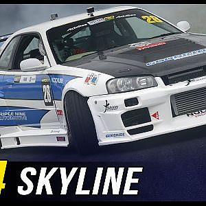 R34 Skyline V8 turbo - YouTube