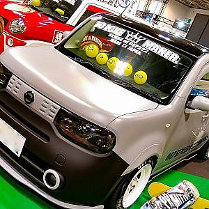 (HD)NISSAN CUBE modified 2017 日産キューブフルエアロ - 名古屋オートトレンド2017