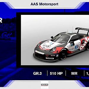 TSS Digital Racing Pro Class Vattana Motorsport & AAS Motorsport