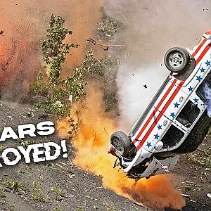 300ft CAR LAUNCH - 38 cars meet demise - 2025 Alaskan Cliff Launch