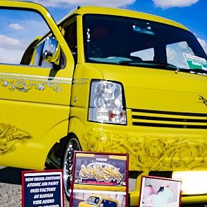 (4K)HONDA VAMOS modified ホンダバモスカスタム・ボディペイント エアブラシ - スーパーカーニバル2017