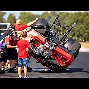 2500HP Javelin WRECKS & ends up on it's roof! :( [Hot Rod Drag Week: Day 5]