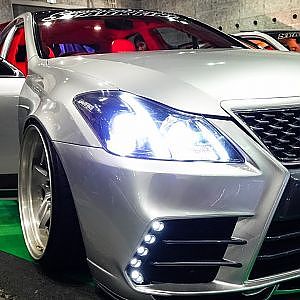 (4K)BODY MAKE SHAYBLICK CROWN VIPSTYLE ゼロクラウンカスタム - OSAKA AUTO MESSE 2019